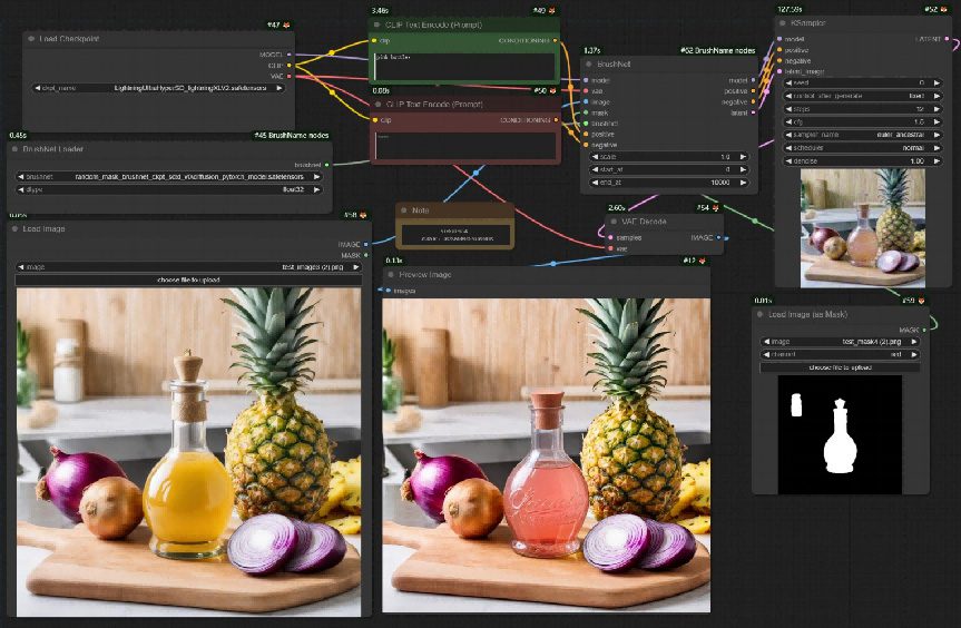 Comfyui的BrushNet局部重绘神器模型及教程