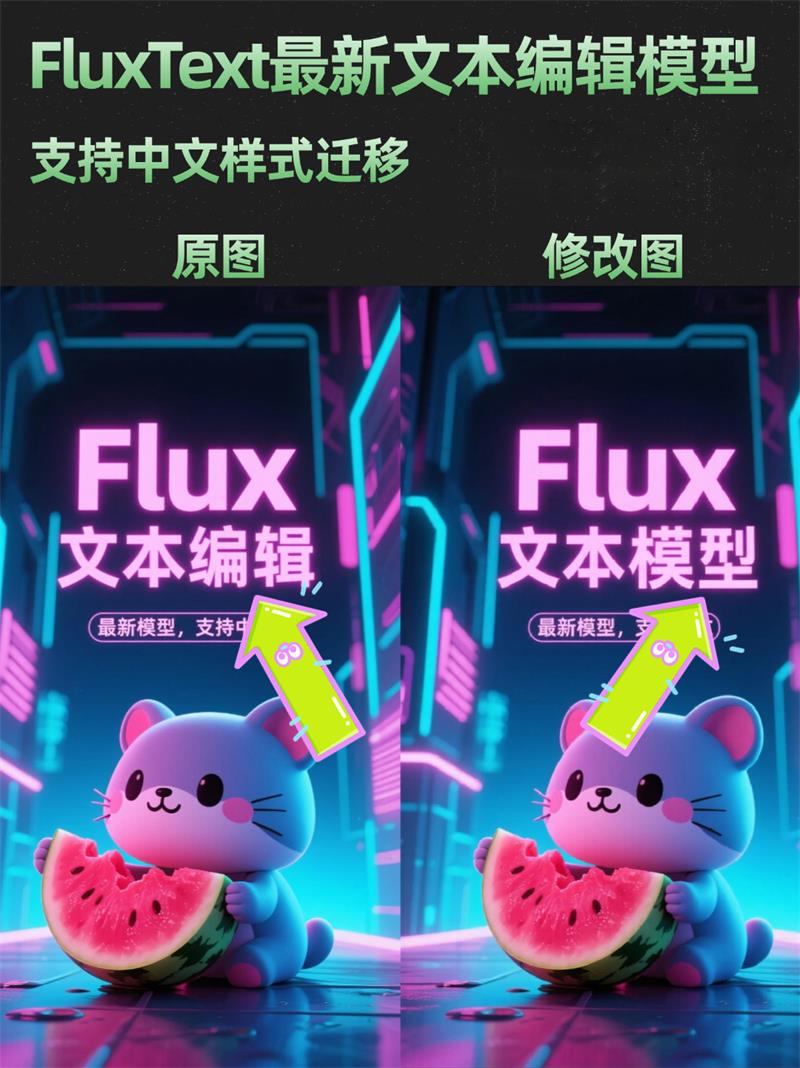 Comfyui新开源FluxText:一键修改图片任意文字