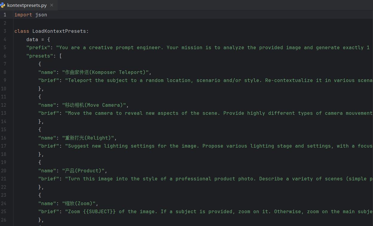 黑森林推出预设提示词：Kontext Presets（附13套神级预设提示词）