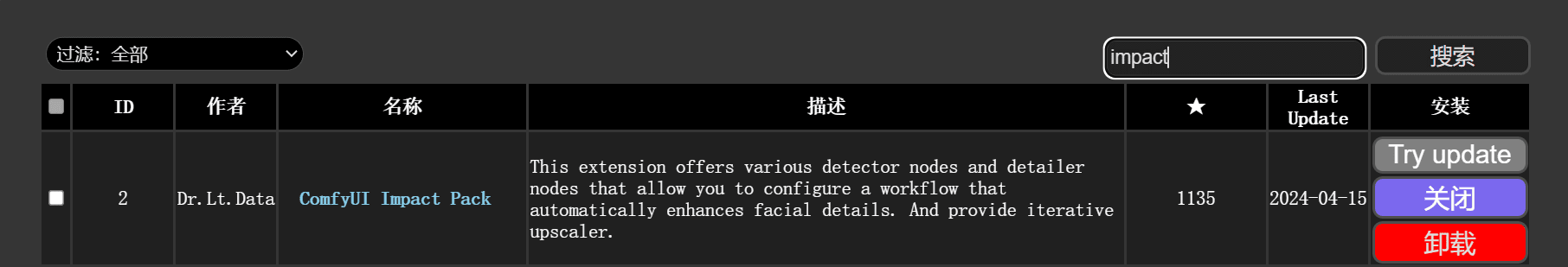 ComfyUI-Impact-Pack图像检测增强插件(函检测模型)