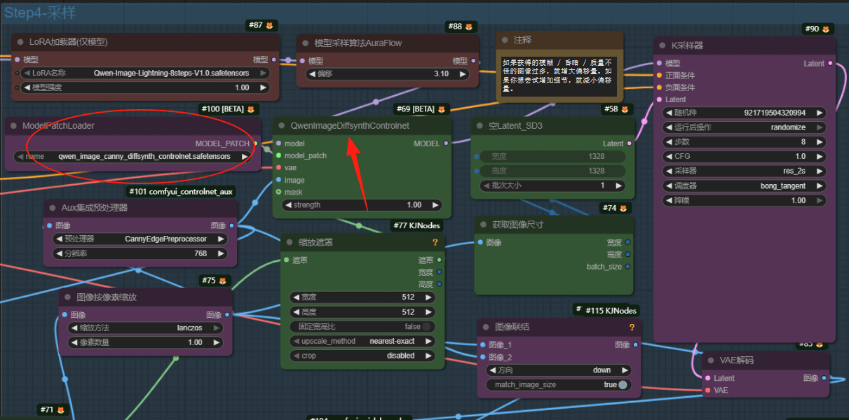 Qwen-Image的Controlnet精准控制图像生成：depth、Canny与Inpaint局部重绘