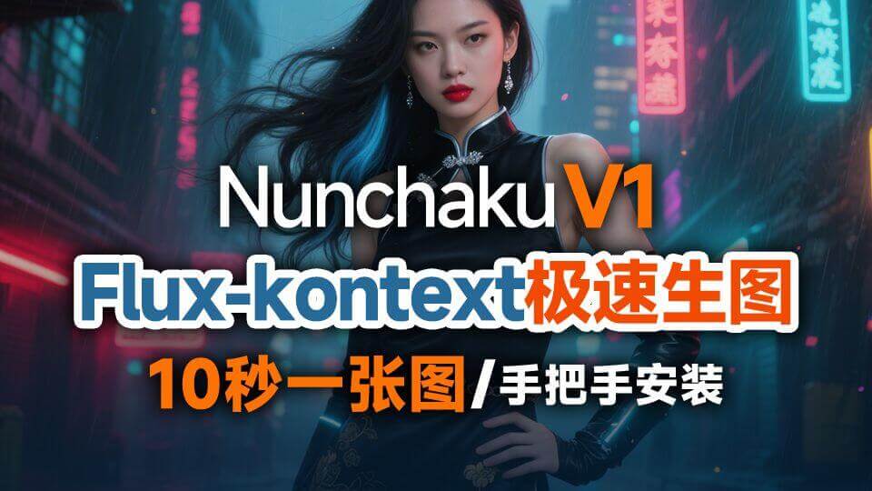 [ComfyUI]Nunchaku双截棍-V1.0.1正式版上线,速度起飞！仅需10秒生图！