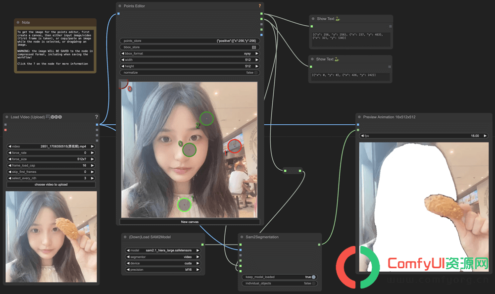 ComfyUI Segment Anything V2 (SAM2)分割万物二代,准确性增强,支持图像和视频