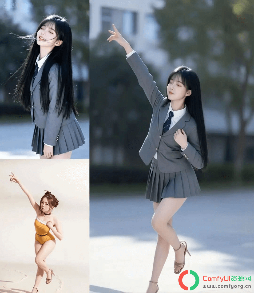Qwen-Image-Edit2511+AnyPose免骨架姿态迁移lora：无需OpenPose，一键让你的动漫IP模仿任意姿势！