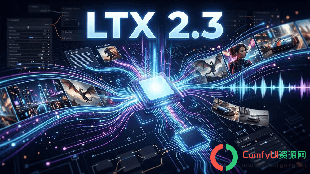 LTX2.3重磅发布:音视频同步高清工作流,数字人、图生视频、文生视频