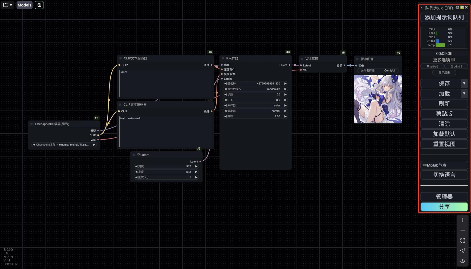 ComfyUI 新手入门工作界面详解