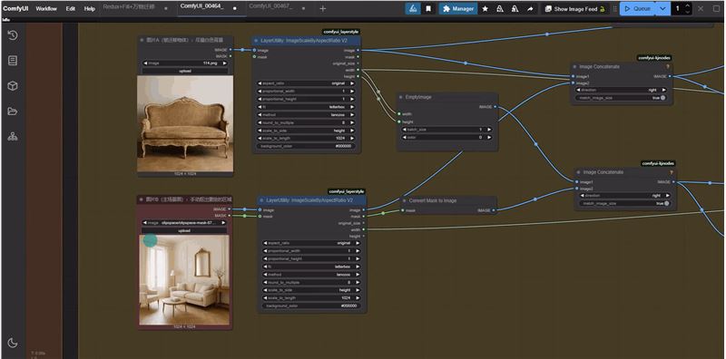 6.gif 通用万物迁移工作流-Redux+Fill实现“万物迁移”-修复放大一键生成