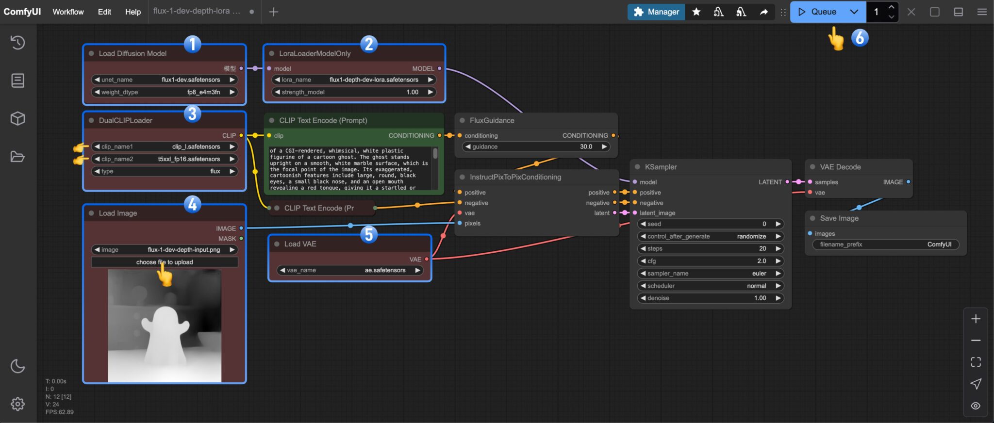 ComfyUI Flux.1 ControlNet 示例