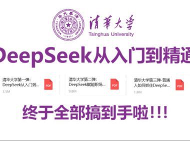 DeepSeek保姆级手册新手必备!(附清华6部+北大3部资源下载)