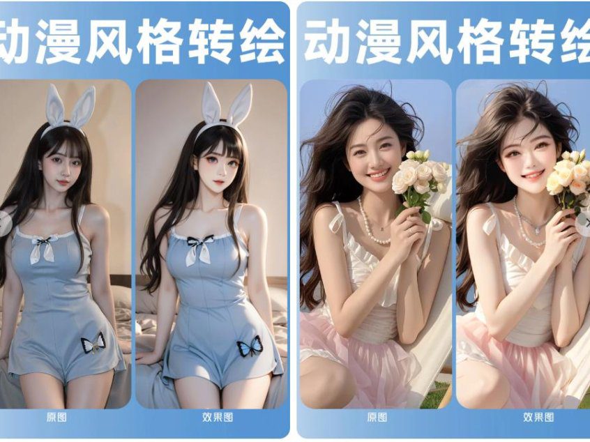 Comfyui真人照片卡通风格化转绘工作流教程
