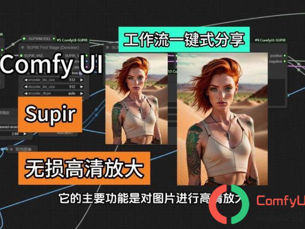 ComfyUI图片无损放大8K详细教程:三重放大工作流