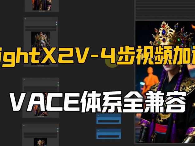 WAN2.1视频加速lora模型LightX2v:四步加速视频神器+增强细节写实照片和完美肢体修复神器