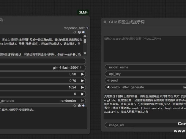 ComfyUI调用大模型GLM-4插件:智能扩写+图片分析