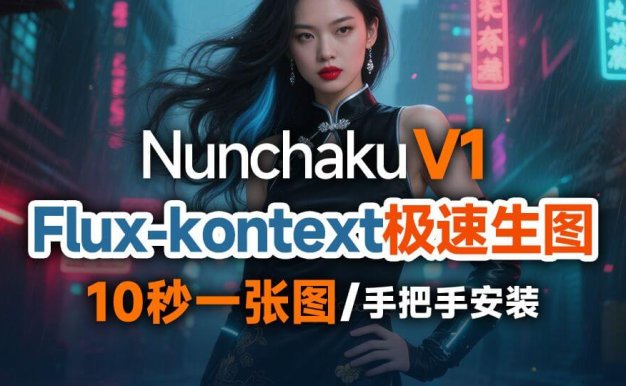 [ComfyUI]Nunchaku双截棍-V1.0.1正式版上线,速度起飞！仅需10秒生图！