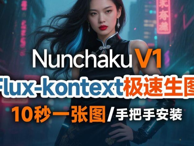 [ComfyUI]Nunchaku双截棍-V1.0.1正式版上线,速度起飞！仅需10秒生图！