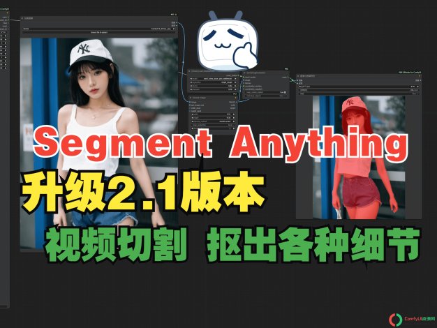 ComfyUI Segment Anything V2 (SAM2)分割万物二代,准确性增强,支持图像和视频