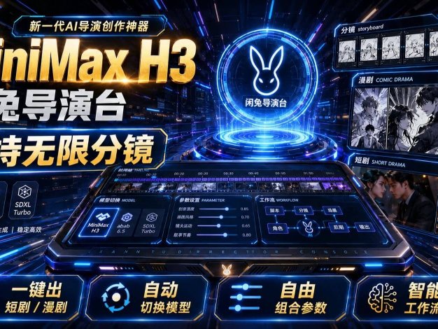 Minimax H3导演台插件震撼发布:ComfyUI_MiniMaxH3_Director(全能玩法大集结:文生视频、图生视频、首尾帧控制、多参考图生成等)