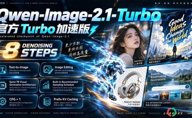 千问Turbo开源:Qwen-Image-2.1-Turbo低显存畅玩国产顶级极速出图