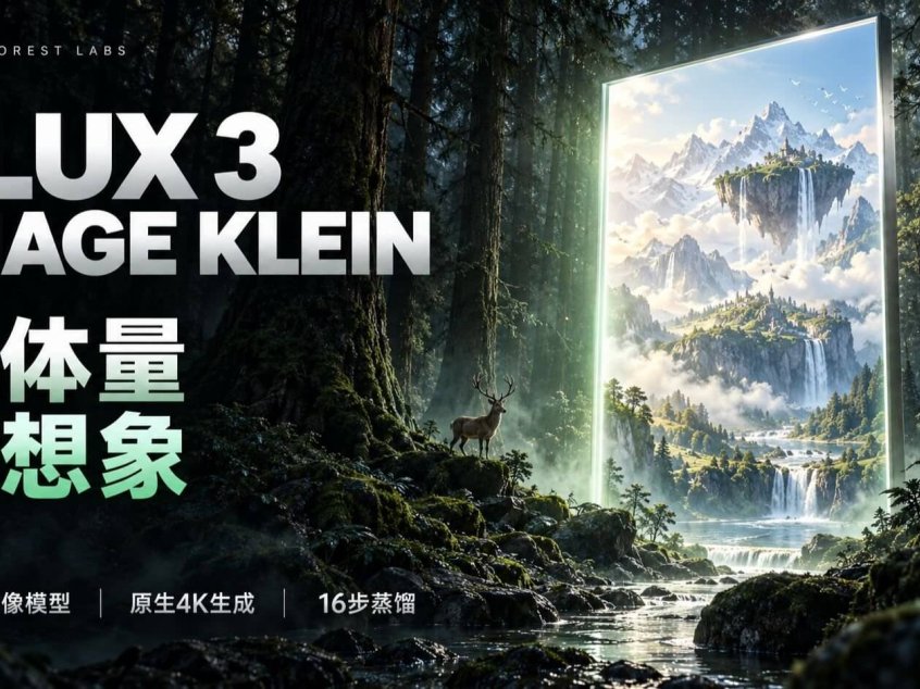 FLUX 3 Image Klein王炸更新:重磅官宣开源 4K细节 + 像素级精准编辑 10张参考图